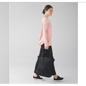 Lululemon black Twice As Nice Tote bag gym travel